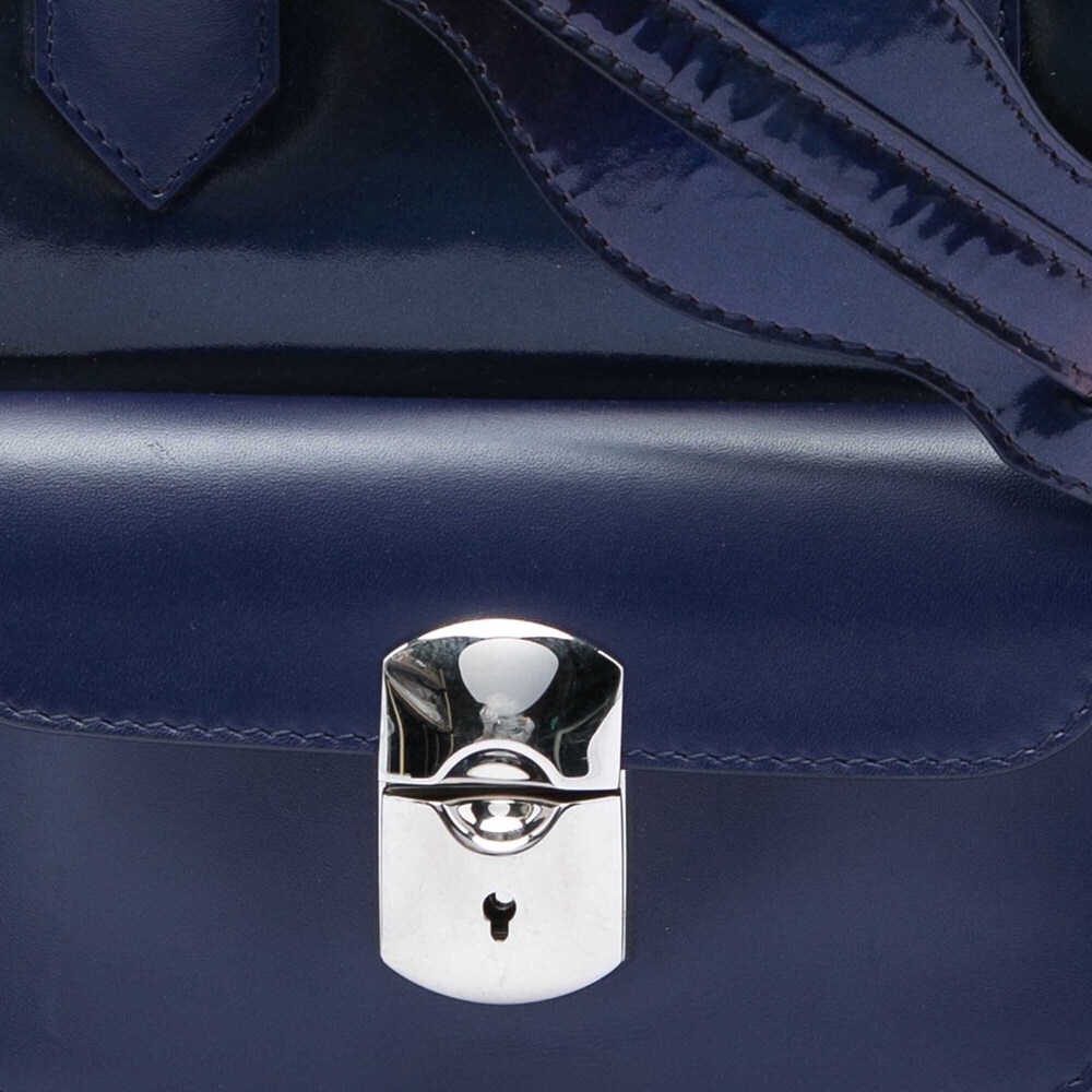 Pre-Loved Balenciaga Mini Patent Padlock All Afternoon Satchel - Picture 5 of 7